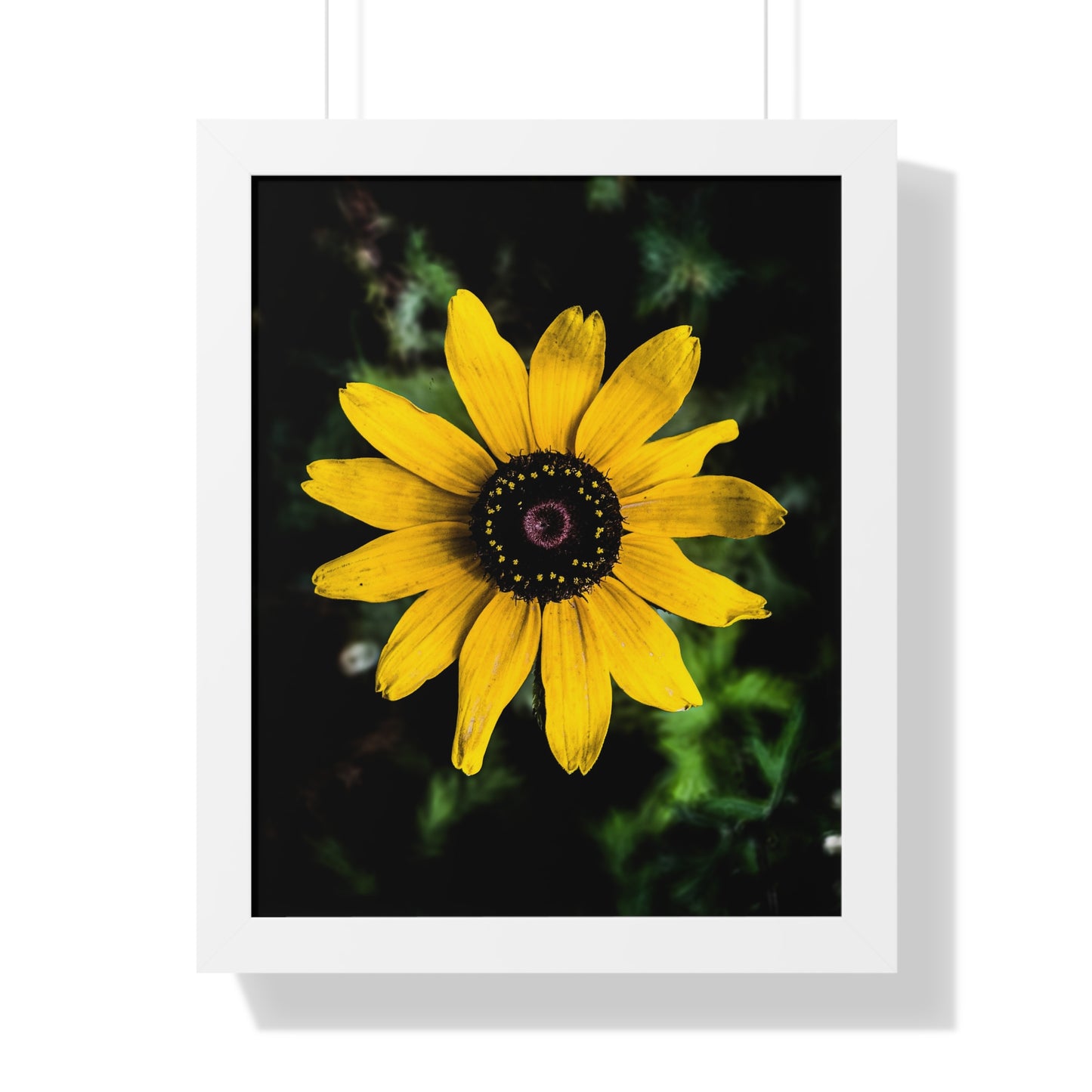 Vertical Poster - Peaceful Yellow Flower in the Busy City