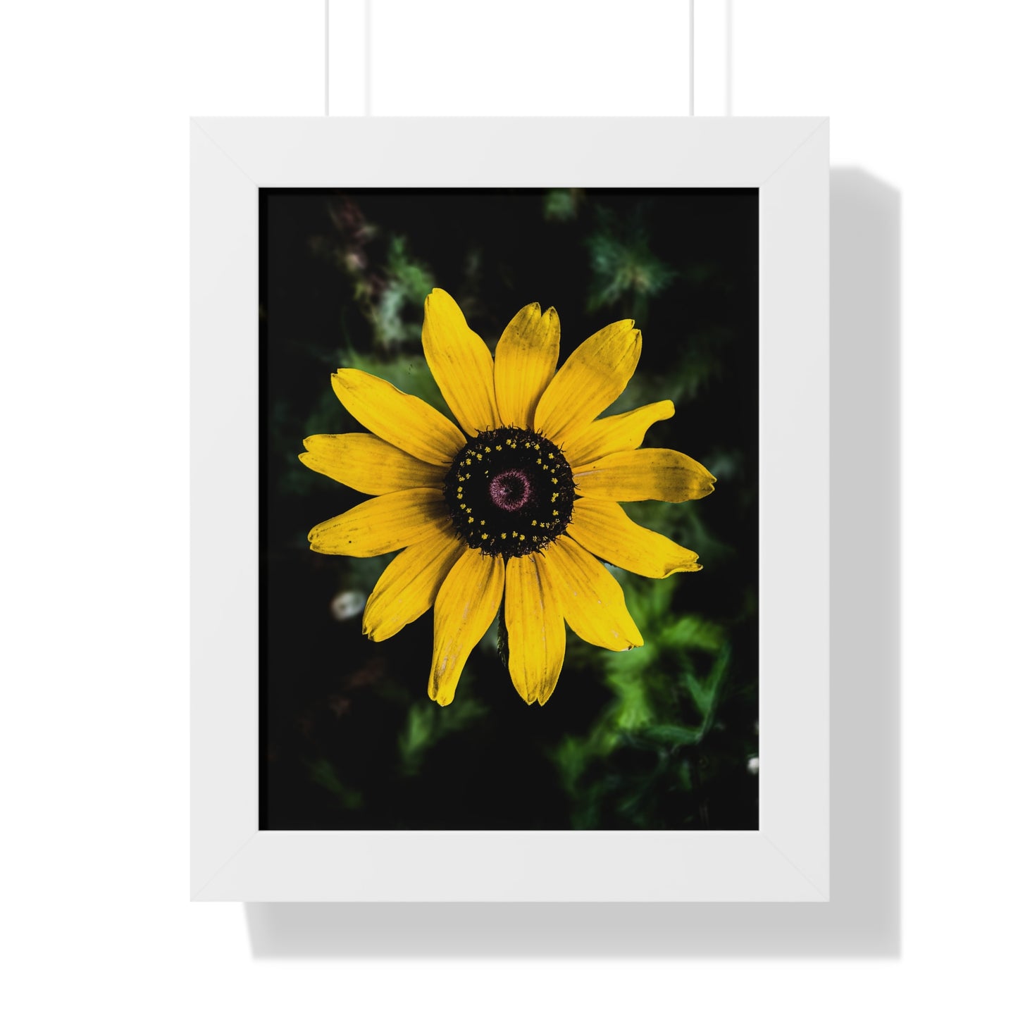 Vertical Poster - Peaceful Yellow Flower in the Busy City