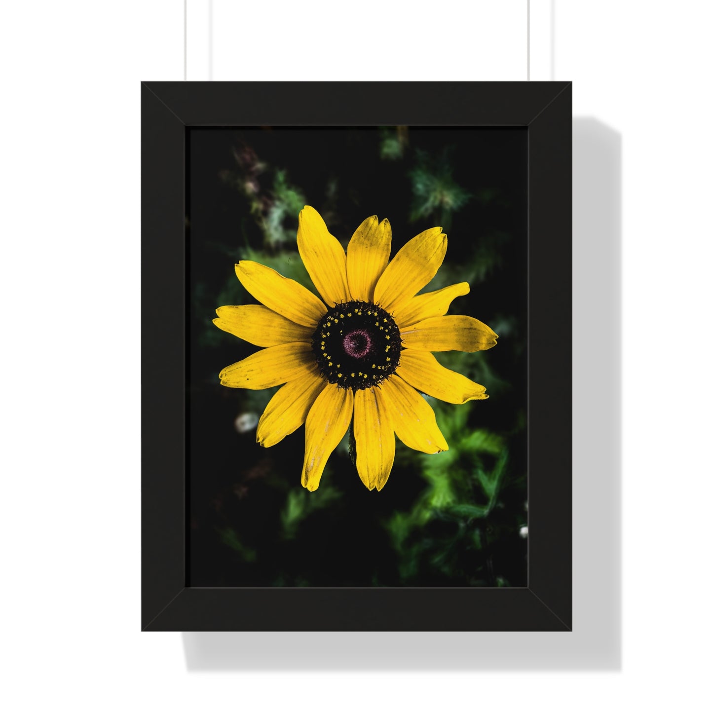 Vertical Poster - Peaceful Yellow Flower in the Busy City