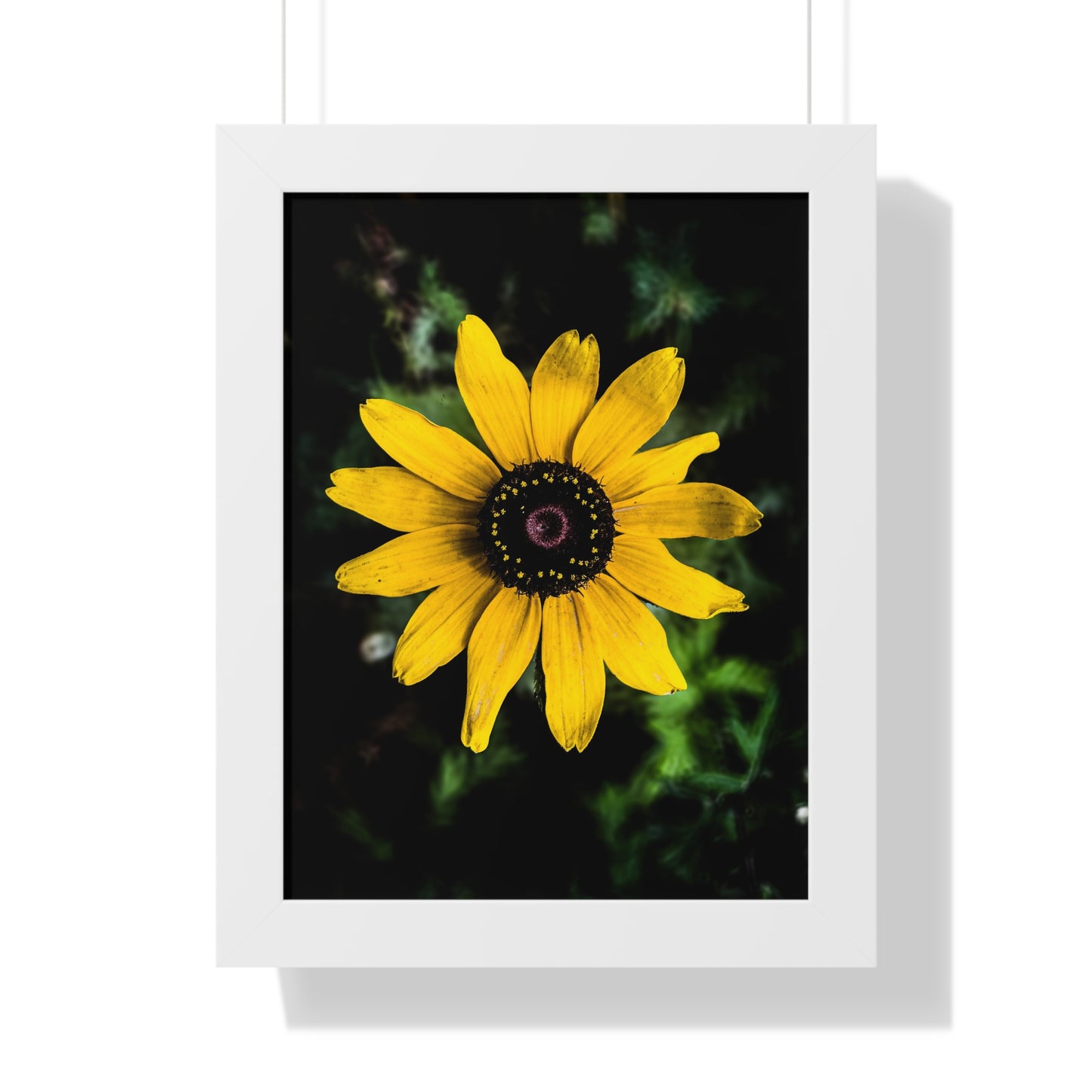 Vertical Poster - Peaceful Yellow Flower in the Busy City