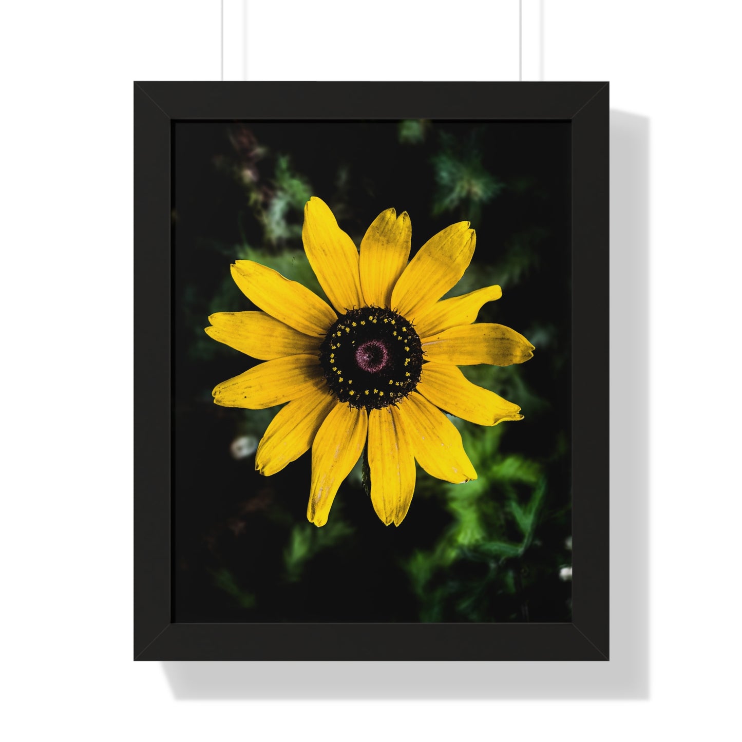 Vertical Poster - Peaceful Yellow Flower in the Busy City