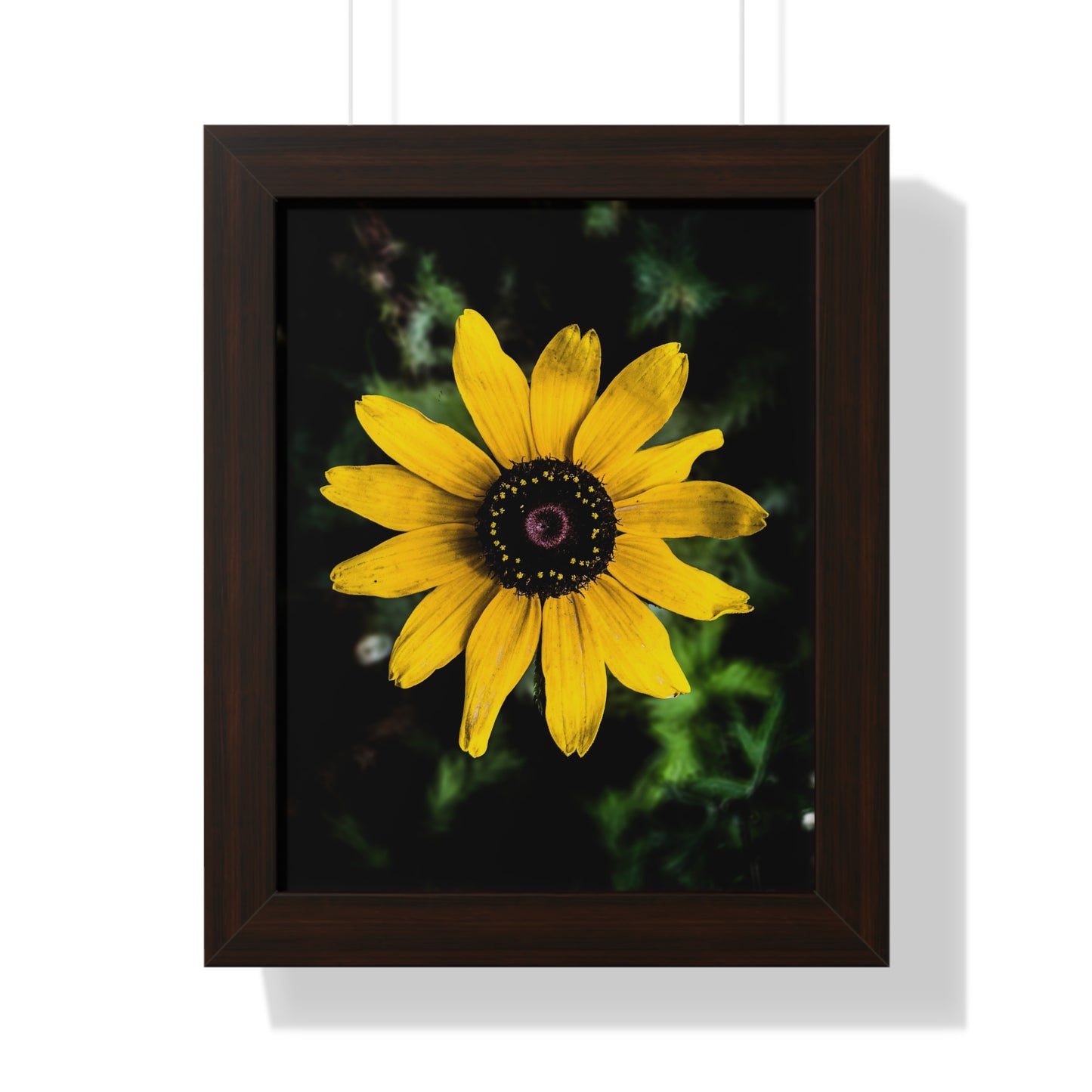 Vertical Poster - Peaceful Yellow Flower in the Busy City